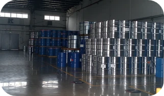 Chemical drum storage area