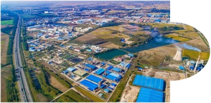Production network - aerial view