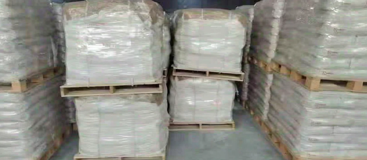 Wrapped pallets for storage