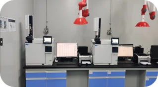 Gas chromatography analysis area