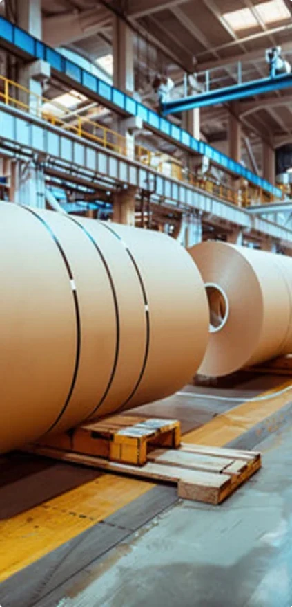 Paper rolls and converting environment